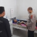 Bripda Arif P. Gani saat dirawat di Rumah Sakit Aloei Saboe usai menjadi korban tertembak senjata Gas Air Mata oleh temannya sendiri.