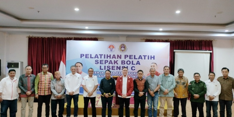 Menpora, Zainuddin Amali, Ketua Umum Persatuan Sepak Bola Seluruh Indonesia (PSSI) Mochamad Iriawan, dan Wakil Ketua Untuk PSSI Iwan Budianto hadir dorong kemajuan persepakbolaan di Gorontalo.
