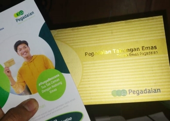 Ilustrasi tabungan emas pegadaian (muhajir/gopos)