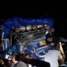 Sejumlah warga melakuan upaya evakuasi terhadap sopir truk yang mengalami kecelakaan di Desa Putiana, Kecamatan Anggrek, Kabupaten Gorontalo Utara, Jumat (24/9/2022). (Isno/gopos)