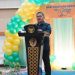 Wali Kota Gorontalo, Marten Taha saat menyampaikan sambutan pada peringatan hari kesatuan gerak PKK ke 50 tahun. Kamis (22/9/2022). Foto : Humas Pemkot
