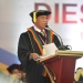 Menpora Zainudin Amali memberikan sambutan pada Sidang Senat Terbuka dalam rangka Dies Natalis Ke-59 Universitas Negeri Gorontalo (UNG), Jumat (16/9/2022). (Dok. UNG)