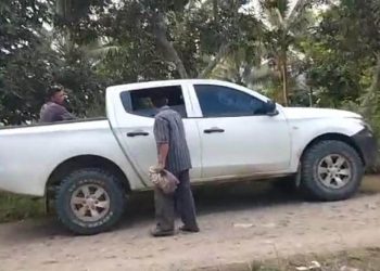 Potongan video berdurasi 58 detik, yang menyebut adanya penjemputan paksa Petani Sawit, di Desa Pangeya Kecamatan Wonosari, Boalemo, Jum'at 02/09/2022 (Istimewa)
