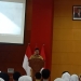 Wali Kota Blitar, Santoso saat menyampaikan sambutan dalam Sosialisasi Peningkatan Partisipasi Masyarakat pada Pemilu Serentak Tahun 2024 di Balaikota Koesoemo Wicitra, Kota Blitar, Senin (26/9/2022). (foto: thoha ma'ruf/gopos.id)