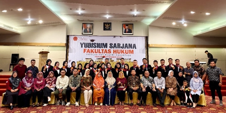 Yudisium sarjana hukum Fakultas Hukum, Universitas Negeri Gorontalo, Senin (26/9/2022) (Dok. FH/UNG)