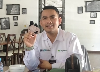 Deputi Bisnis PT Pegadaian Gorontalo, Fauzi Gazali (muhajir/gopos)