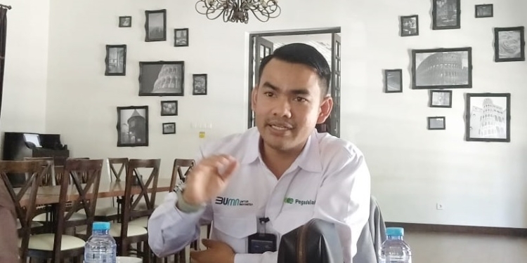 Deputi Bisnis PT Pegadaian Gorontalo, Fauzi Gazali (muhajir/gopos)