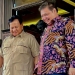 Menteri Koordinator Bidang Perekonomian, Airlangga Hartarto menerima kunjungan dari Menteri Pertahanan Republik Indonesia, Prabowo Subianto di Kantor Kemenko Perekonomian pada Senin (19/09) sore di Jakarta.