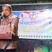 Wakil Bupati Gorontalo, Hendra S Hemeto saat memberikan sambutan pada Pelantikan DPK KNPI Limboto Barat periode 2022-2025 di Bukit Proja, Kabupaten Gorontalo, Senin (10/10/2022). Foto: Istimewa