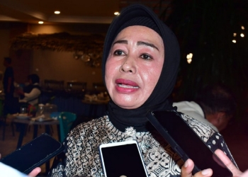 Wakil Bupati Pohuwato, Suharsi Igirisa, Usai Menyambut Kedatangan PJ Gubernur Gorontalo, Hamka Hendra Noer, Rabu 12/10/2022 (Yusuf/Gopos)