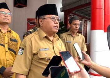 Wali Kota Blitar, Santoso saat ditemui usai membuka Seminar Anti Radikalisme di Aula Kantor Kecamatan Kepanjen Kidul, Blitar, Senin (24/10/2022). (foto: thoha/gopos).