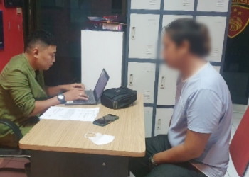 SR, Oknum Polisi yang melakukan penembakan terhadap seorang kolektor kini diperiksa polisi.