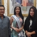 Fadel Muhammad bersama istri, Hana Hasanah, saat menerima kunjungan Putri Kebudayaan Nusantara 2022, Kayla Saleem Ananta.(istimewa)