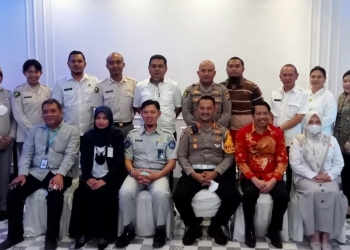 PT Jasa Raharja Gorontalo menghadiri rapat koordinasi dalam rangka membangun sinergitas penjaminan korban kecelakaan lalu 
lintas bagi peserta JKN, Rabu (12/10/2022). Foto : Humas Jasa Raharja