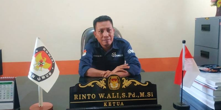 Ketua KPU Pohuwato, Rinto W Ali, (Yusuf/Gopos)