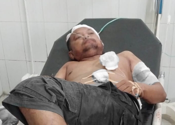 Kondisi korban penikaman saat menjalani perawatan di Rumah Sakit Islam (RSI) Kota Gorontalo