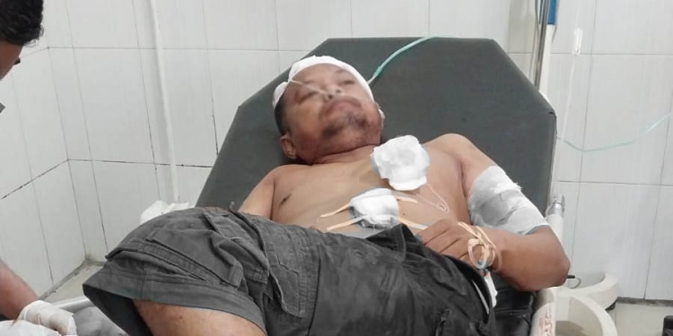Kondisi korban penikaman saat menjalani perawatan di Rumah Sakit Islam (RSI) Kota Gorontalo