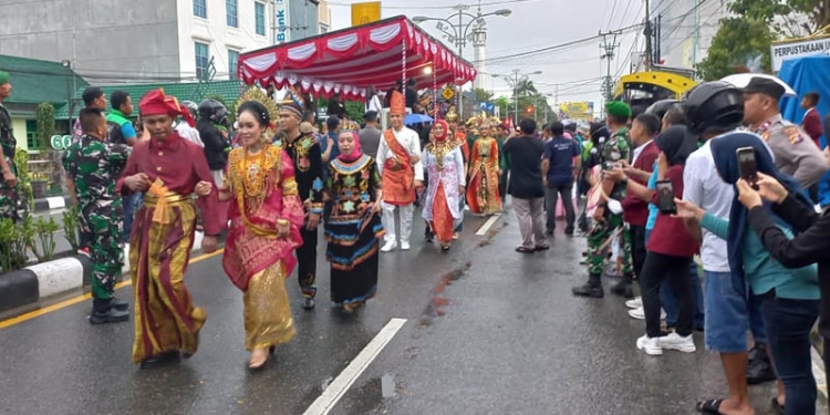 Pawai Pekan Kreativitas Pemuda Indonesia 2022 di Gorontalo Semarak