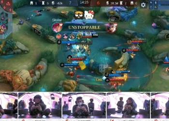 Highlight tim RRQ Hoshi saat berhasil menumbangkan Onic Esports pada Final Upper Bracket MPL ID Season 10, Jumat (21/10/2022) (istimewa)