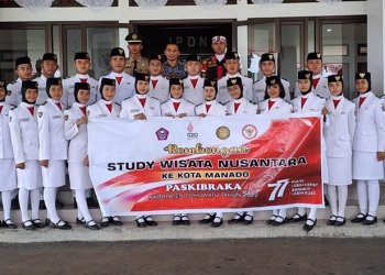 Purna Paskibraka 2022 Bersama Disporapar Pohuwato, Mengunjungi Kampus IPDN di Sulawesi Utara, Kamis 06/10/2022 (Istimewa)