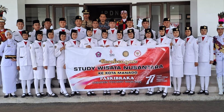 Purna Paskibraka Pohuwato Wisata Nusantara di Sulawesi Utara