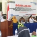 Wakil Bupati Pohuwato, Suharsi Igirisa, Memberikan Sambutan Sosialisasi Pengawasan Pemilu Partisipatif PGRI dan Pemili Pemula, bertempat di Marina Beach Resort Marisa, 12/10/2022 (Istimewa)