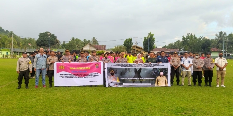Polres Bone Bolango Gelar Doa Bersama Wujud Duka Cita Tragedi Kanjuruhan