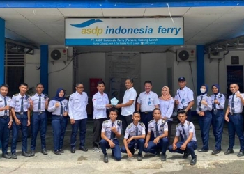 35 siswa SMK Bina Taruna Gorontalo melaksanakan magang di PT ASDP Cabang Luwuk (istimewa)