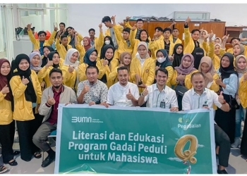 Pegadaian Gorontalo menggelar literasi dan edukasi program gadai peduli untuk mahasiswa (istimewa)