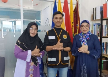 Pelepasan anggota pramuka Universitas Bina Taruna Gorontalo ke ajang nasional pelatihan Manajemen kedaruratan bencana yang diselenggarakan oleh Kwartir Nasional (istimewa)