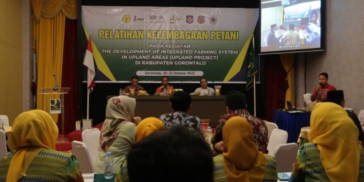 Penguatan Kapasitas Kelembagaan Petani untuk Good Agricutural Practices (SOP-GAP) Komoditi Pisang Gapi melalui Program Upland atau The Development of Integrated Farming System at Upland Areas, Jumat (21/10/2022). (istimewa)