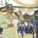 Wali Kota Gorontalo, Marten Taha memberikan sambutan pada upacara peringatan hari sumpah pemuda dan dirangkaikan pencanagan HUT Korpri ke-51, Jumat (28/10/2022) (Dok. Pemkot)