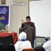 Wali Kota Gorontalo, Marten Taha saat memberikan sambutan di acara pelepasan Jemaah Umroh PT. Hanan Nusantara Tour&Travel Cabang Gorontalo, Selasa (1/11/2022). (Foto: Humas)