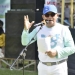 Wali Kota Gorontalo, Marten Taha saat menghadiri peringatan HKN Ke 58 Tahun 2022 Tingkat Kota Gorontalo, Lapangan Kelurahan Buladu, Kecamatan Kota Barat, Kota Gorontalo, Sabtu (5/11/2022). (Foto: Humas)