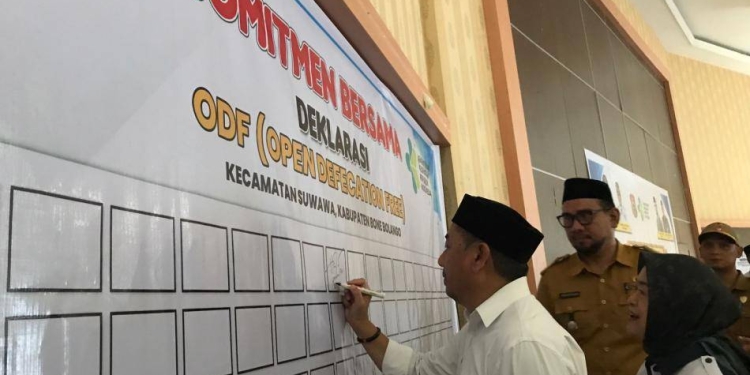 Hamim Perintahkan Seluruh Desa Harus Deklarasi Stop BABS Tahun 2023