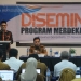 Anggota Komisi IV, DPRD Provinsi Gorontalo Adnan Entengo memberikan sambutan pada kegiatan diseminasi hasil Program Merdeka Belajar tahun 2022," Senin (21/11/2022) di Hotel Toewawa, Kecamatan Suwawa (hms)