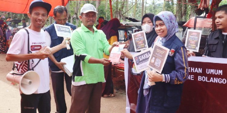 Pelaksanaan Sosialisasi Oleh Komisi Pemilihan Umum (KPU) Kabupaten Bone Bolango terkait pendaftaran Panitia Pemilihan Kecamatan (PPK) Penyelenggara Pemilu tahun 2024, Ahad (20/11/2022). (Foto: KPU Bone Bolango)