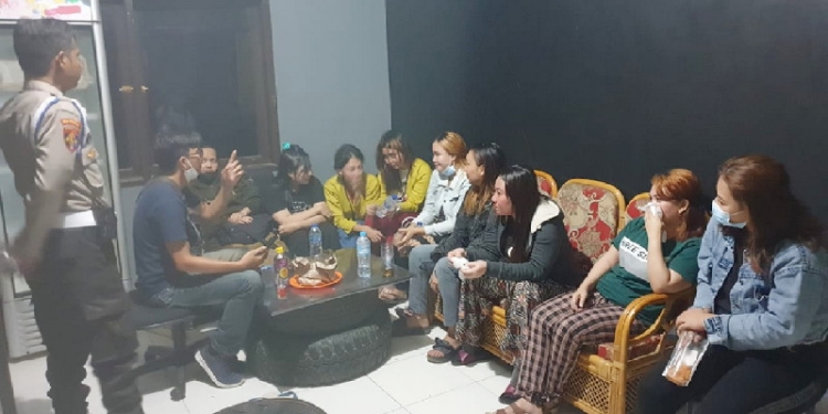 Kepolisian Daerah (Polda) Gorontalo berhasil 9 pasangan non mahram. (Humas Polda Gorontalo)