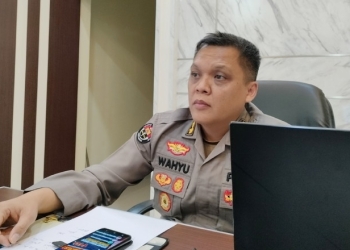Kabid Humas Polda Gorontalo, Kombes Pol. Wahyu Tri Cahyono dikonfirmasi, Senin (7/11/2022). (foto: Putra/Gopos)