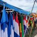 Bendera Piala Dunia milik Asir Arsyad di Malioboro Gorontalo, Desa Toto Utara, Kecamatan Tilongkabila, Kabupaten Bone Bolango, (13/11/2022). (Foto: Putra/Gopos)