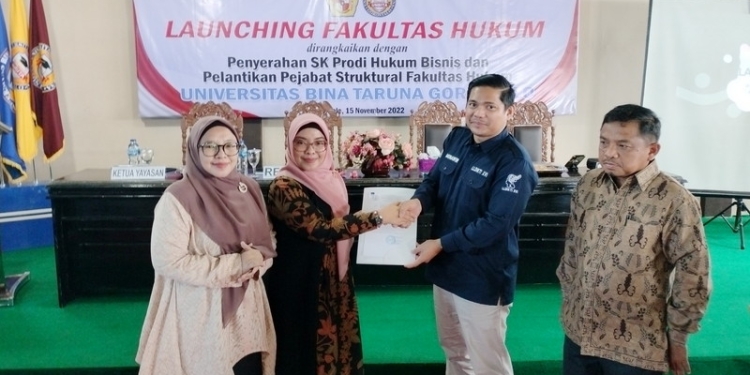 Buka Prodi Hukum Bisnis, Fakultas Hukum Unbita Gorontalo siap memberikan kontribusi pelayanan terbaik untuk masyarakat dan daerah. (Foto: Putra/Gopos)