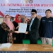 Launching Fakultas Hukum dirangkaikan dengan penyerahan SK Prodi Hukum Bisnis dan Pelantikan Pejabat Struktural Fakultas Hukum Universitas Bina Taruna (Unbita) Gorontalo periode 2022-2025 di Aula Lantai 3 Kampus Unbita, Selasa (15/11/2022). (Foto: Putra/Gopos)