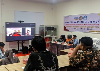 Lokakarya kurikulum MBKM Program Studi Hukum Bisnis UNBITA Gorontalo, Rabu (23/11/2022) (istimewa)