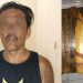 HM alias Helmi saat berada di Polsek Bulango, Polres Bone Bolango (kiri) dan barang bukti yang diamankan Kepolisian