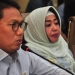 Penjagub Gorontalo, Hamka Hendra Noer (kiri), memberikan arahan pada Rakorev penyerapan APBD dan APBN Triwulan III tahun 2022 di aula Kantor Bupati Pohuwato, Kamis (13/10/2022). (Foto : Haris)