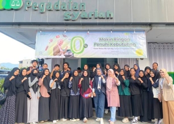 Sosialisasi gadai peduli mahasiswa yang diselenggarakan oleh Pegadaian Syariah Gorontalo, Jumat (25/11/2022) (istimewa)