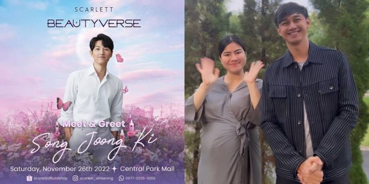 Song Joong Ki, Felicya Angelista dan Caesar Hito. (Kolase Foto Instagram @felicyangelista_)