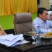 Penjagub Gorontalo, Hamka Hendra Noer (kedua kiri), memimpin Rakorev Triwulan III tahun anggaran 2022 di aula Kantor Bupati Pohuwato, Kamis (13/10/2022). (Foto : Haris)