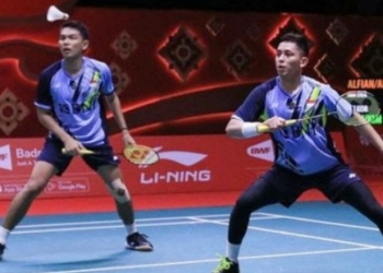 Pasangan ganda putra ajar Alfian/Muhammad Rian Ardianto. (Instagram @badminton.ina)
