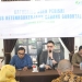 Kepala BPJS Ketenagakerjaan Cabang Gorontalo, Arif Budiman saat memberikan sambutan pada kegiatan Gathering Agen PERISAI yang diselenggarakan di Restoran Angelato Kota Gorontalo, Jumat (9/12/2022). (Foto AKP/Diskominfo)